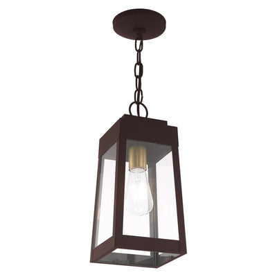 Antique Hardware 1 Light Bronze Outdoor Pendant Lantern Exterior