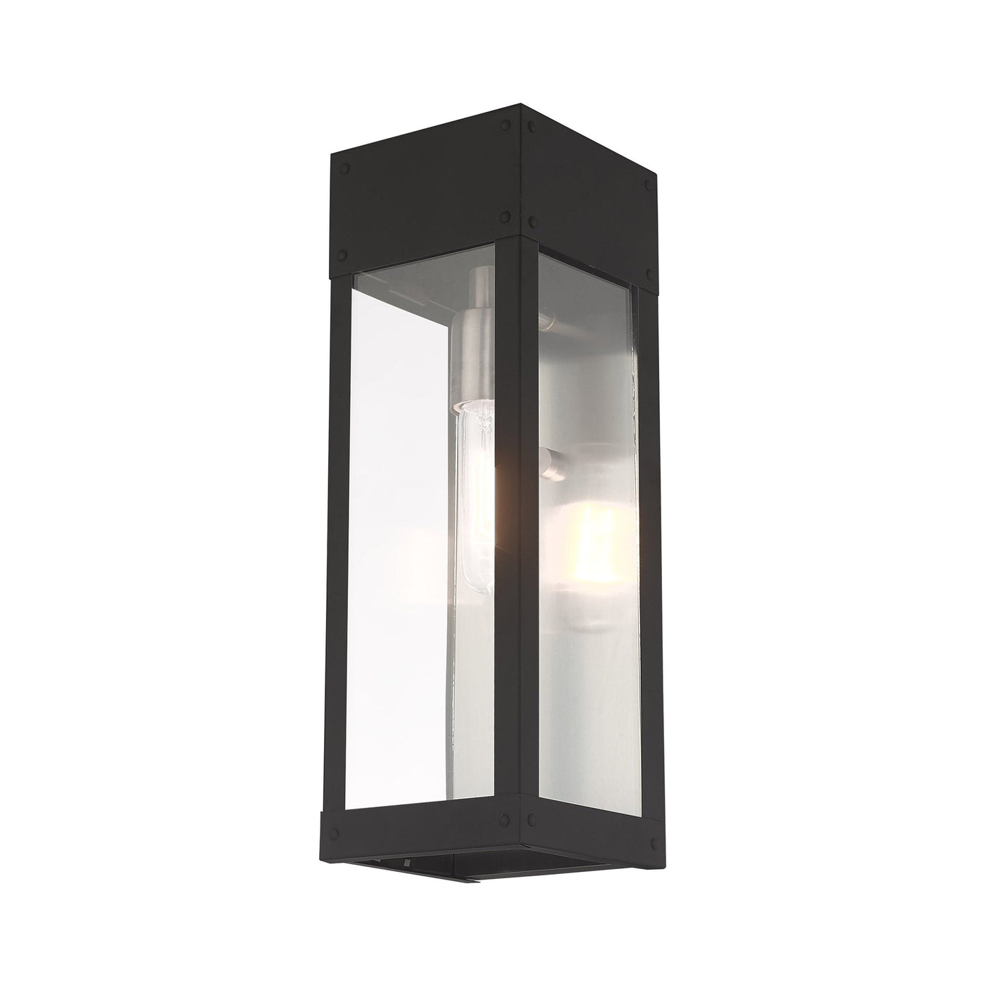 Antique Hardware 1 Light Black Outdoor Wall Lantern Exterior