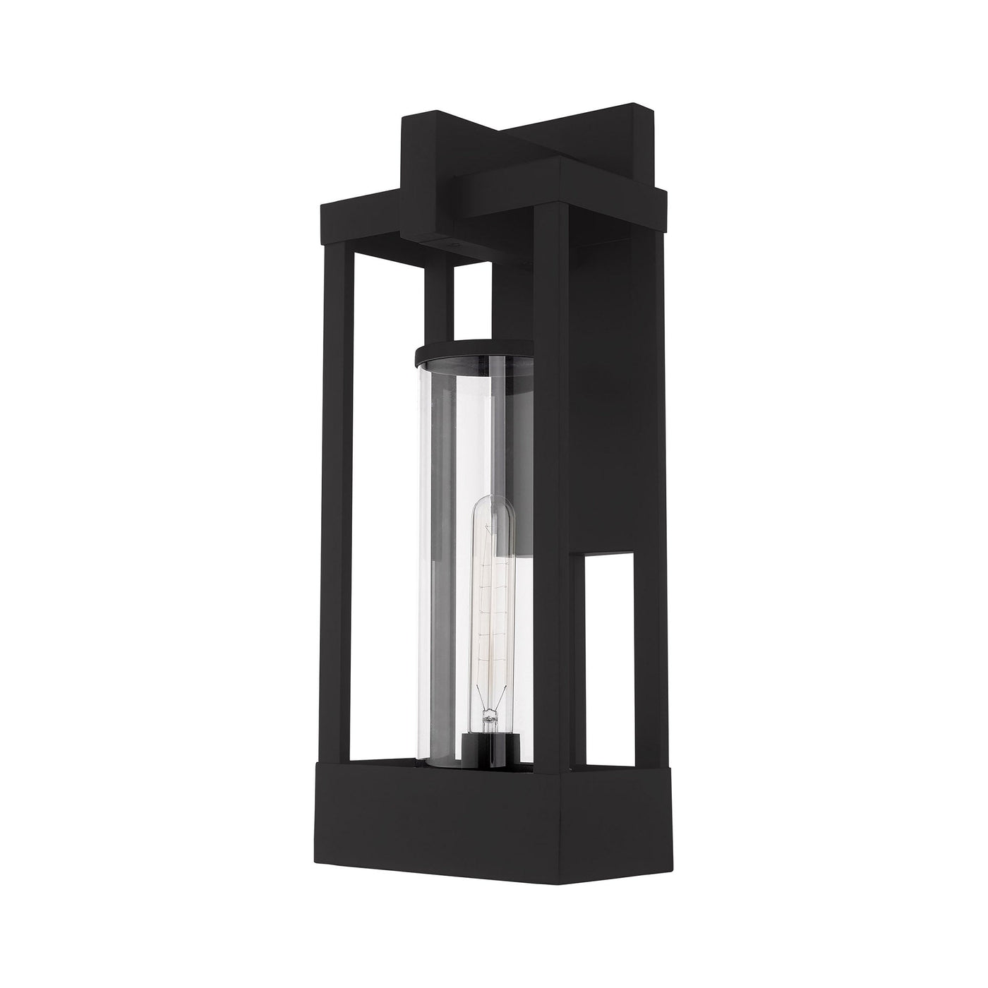 Antique Hardware 1 Light Black Outdoor Wall Lantern Exterior