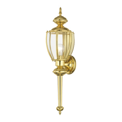 Antique Hardware 1 Light Polished Brass Outdoor Wall Lantern Exterior