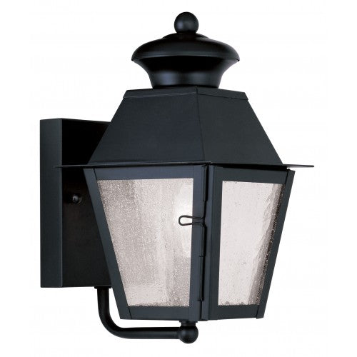 Antique Hardware 1 Light Black Outdoor Wall Lantern Exterior