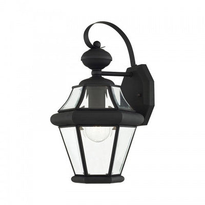 Antique Hardware 1 Light Black Outdoor Wall Lantern Exterior