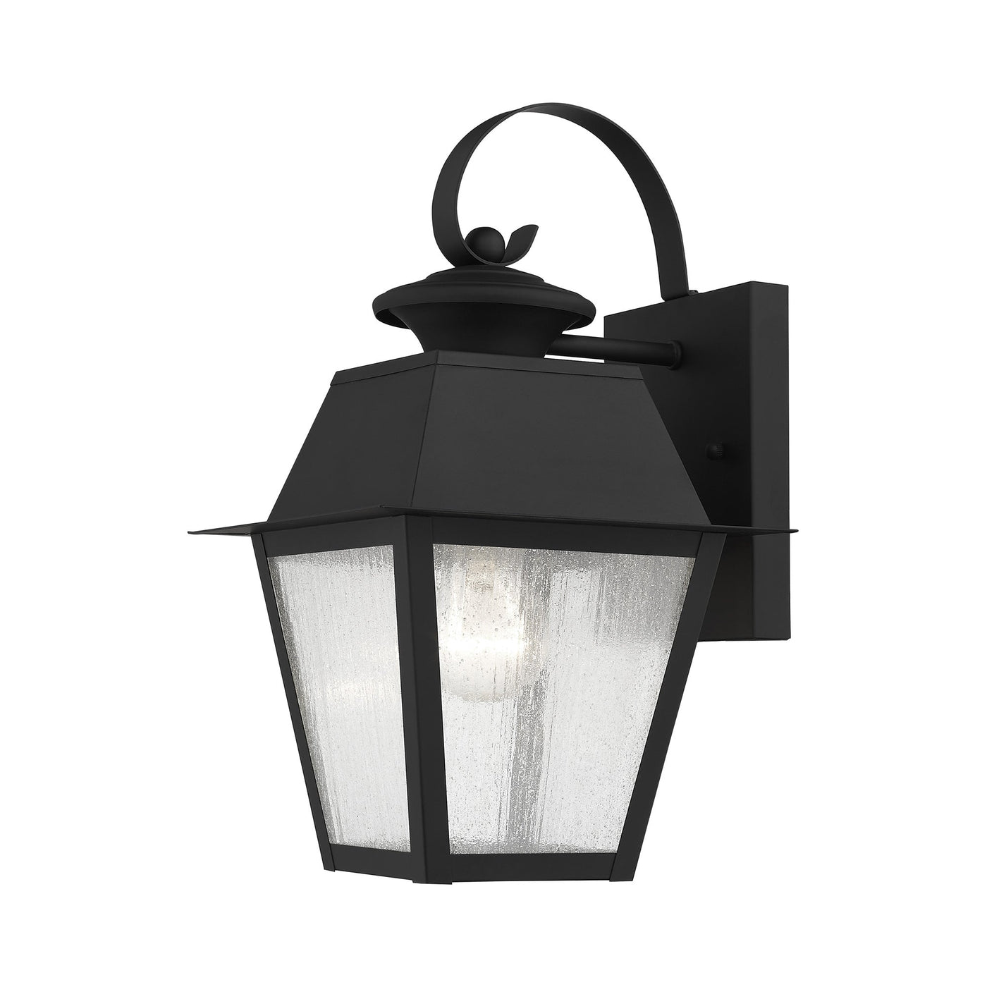 Antique Hardware 1 Light Black Outdoor Wall Lantern Exterior