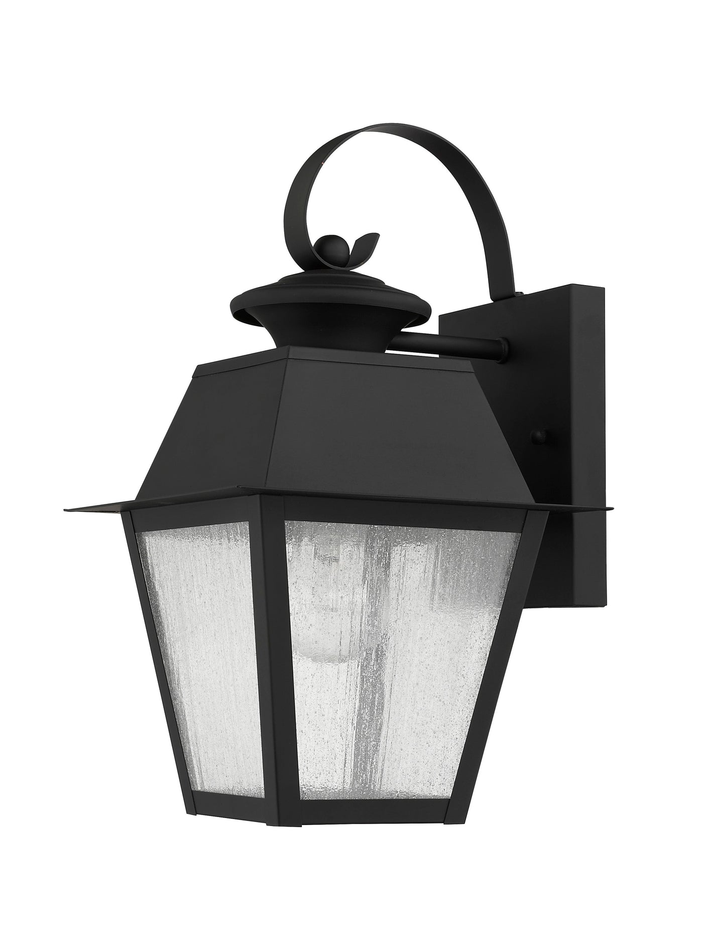 Antique Hardware 1 Light Black Outdoor Wall Lantern Exterior