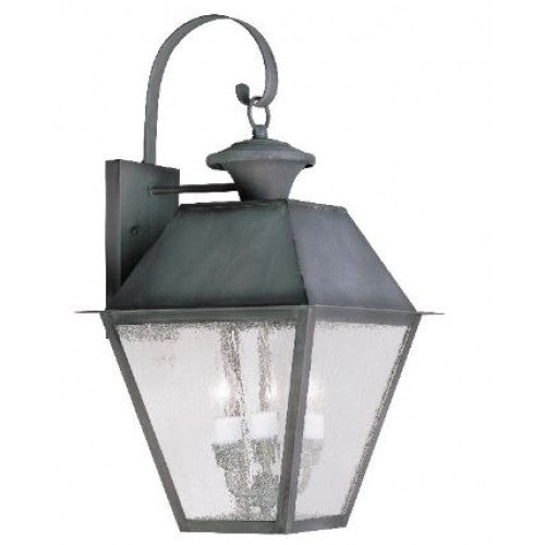 Antique Hardware 3 Light Charcoal Outdoor Wall Lantern Exterior