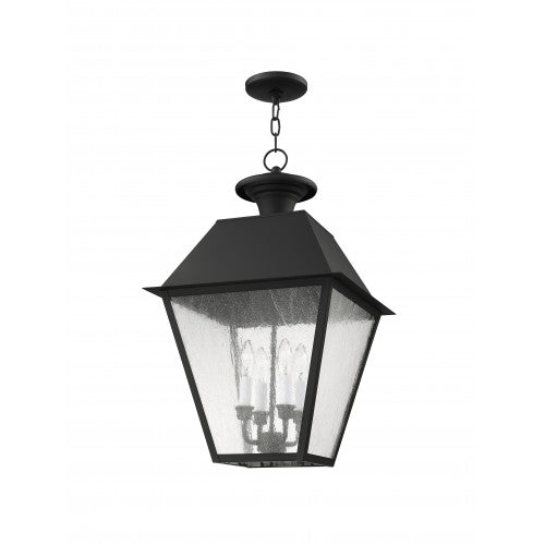 Antique Hardware 4 Light Black Outdoor Lantern Exterior