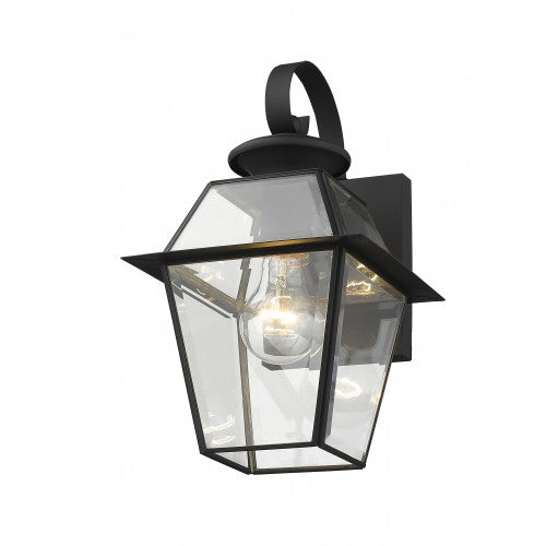 Antique Hardware 1 Light Black Outdoor Wall Lantern Exterior