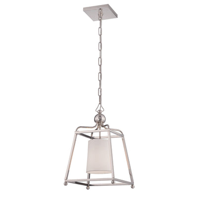 ##Antique Hardware## Libby Langdon Sylvan 1 Light Polished Nickel Mini Pendant