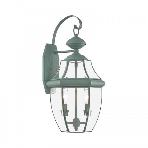 Antique Hardware 2 Light Verdigris Outdoor Wall Lantern Exterior