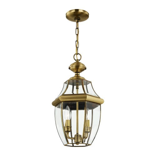 Antique Hardware 2 Light Antique Brass Outdoor Lantern Exterior