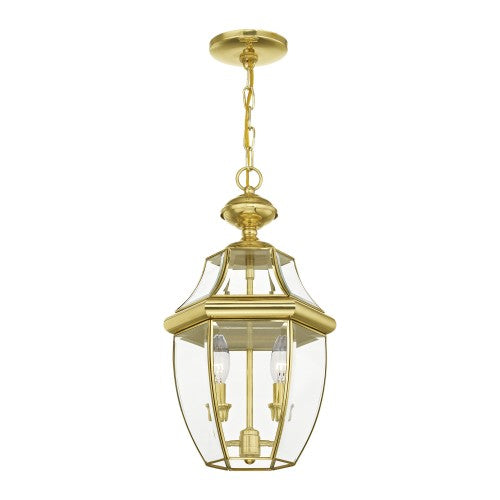 Antique Hardware 2 Light Polished Brass Outdoor Lantern Exterior