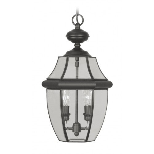 Antique Hardware 2 Light Black Outdoor Lantern Exterior