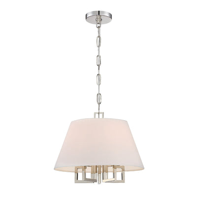 ##Antique Hardware## Libby Langdon Westwood 5 Light Polished Nickel Pendant