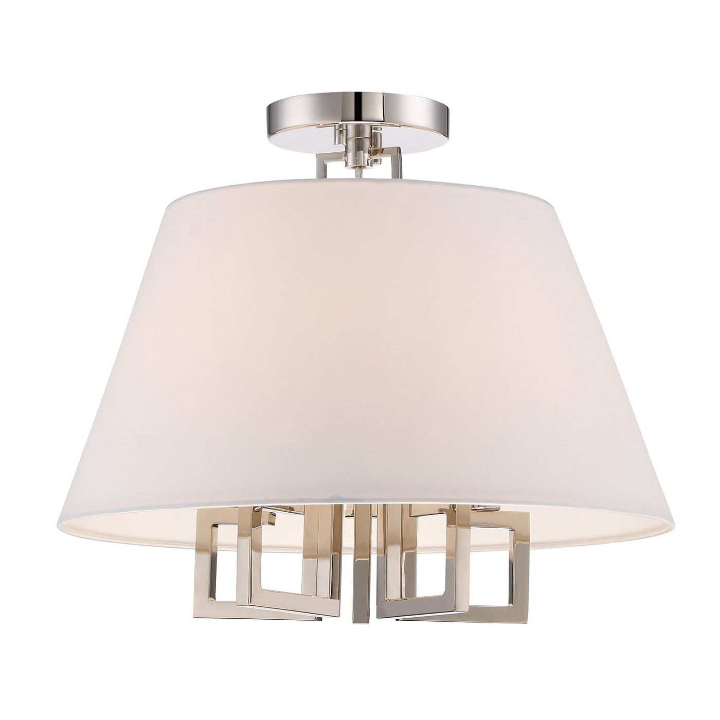 ##Antique Hardware## Libby Langdon Westwood 5 Light Polished Nickel Semi Flush Mount