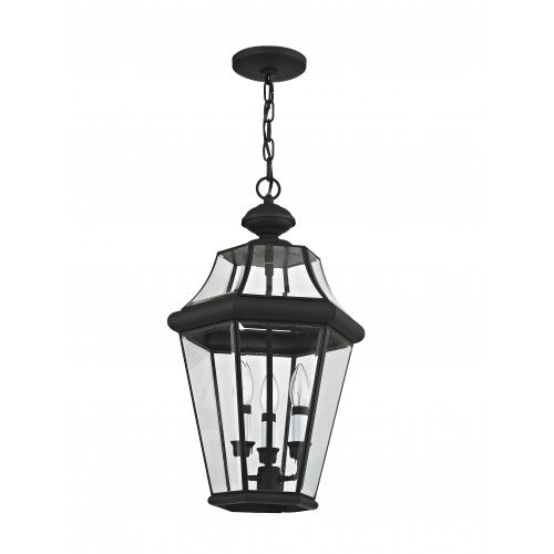 Antique Hardware 3 Light Black Outdoor Lantern Exterior