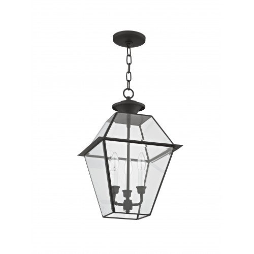 Antique Hardware 3 Light Black Outdoor Lantern Exterior