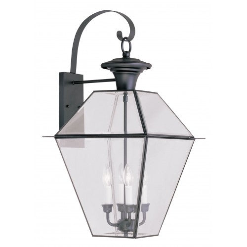 Antique Hardware 4 Light Black Outdoor Wall Lantern Exterior