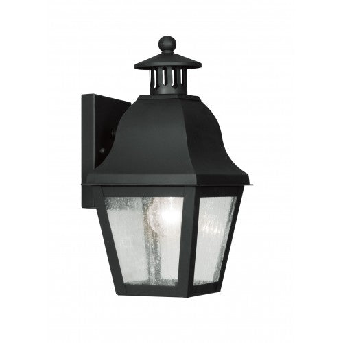 Antique Hardware 1 Light Black Outdoor Wall Lantern Exterior