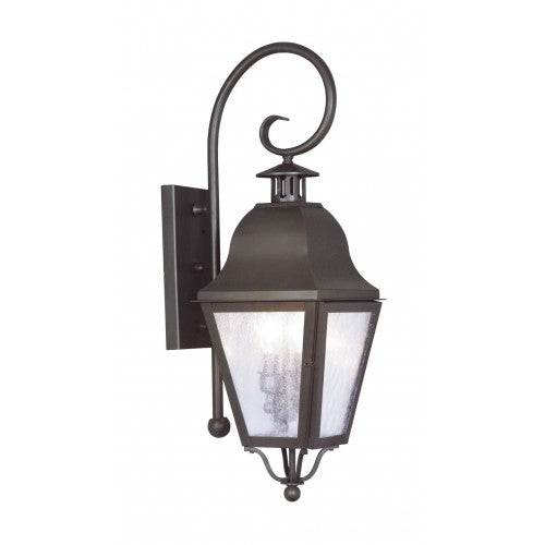 Antique Hardware 2 Light Bronze Outdoor Wall Lantern Exterior