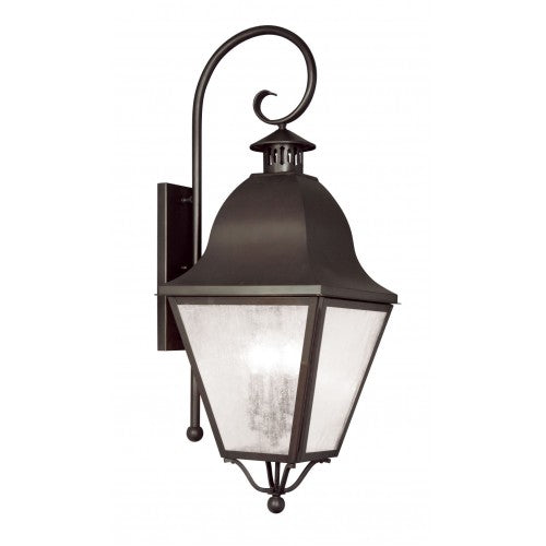 Antique Hardware 4 Light Bronze Outdoor Wall Lantern Exterior