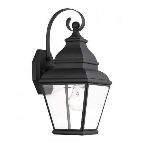 Antique Hardware 1 Light Black Outdoor Wall Lantern Exterior