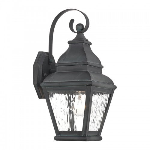 Antique Hardware 1 Light Charcoal Outdoor Wall Lantern Exterior