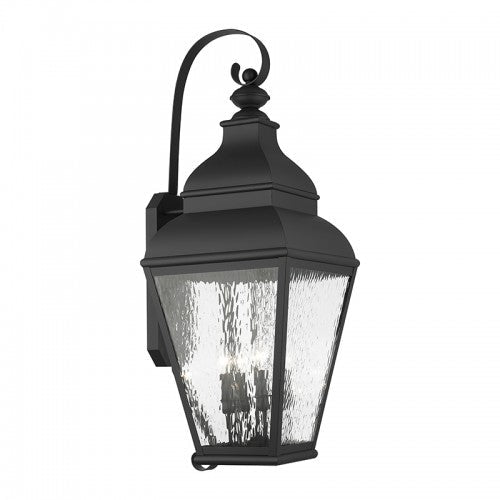 Antique Hardware 4 Light Black Outdoor Wall Lantern Exterior