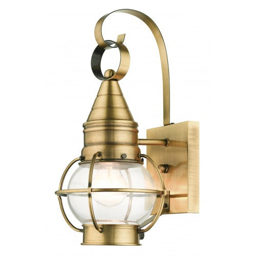 Antique Hardware 1 Light Antique Brass Outdoor Wall Lantern Exterior