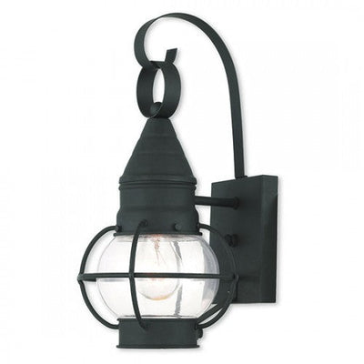 Antique Hardware 1 Light Black Outdoor Wall Lantern Exterior