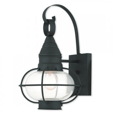 Antique Hardware 1 Light Black Outdoor Wall Lantern Exterior