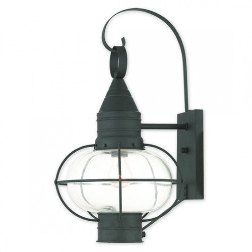 Antique Hardware 1 Light Black Outdoor Wall Lantern Exterior