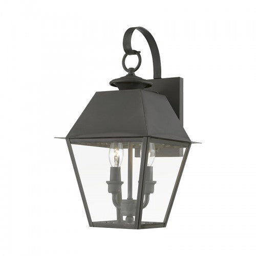 Antique Hardware 2 Light Charcoal Outdoor Medium Wall Lantern Exterior