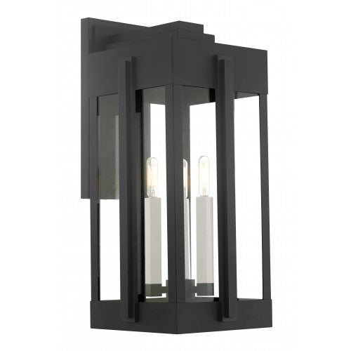 Antique Hardware 3 Light Black Outdoor Wall Lantern Exterior