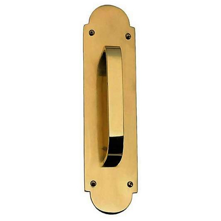 ##Antique Hardware## Open Box Sale Item 12 Inch Traditional Door Pull & Plate (Antique Brass Finish)