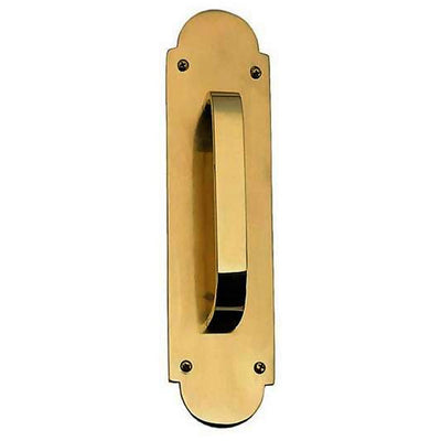 ##Antique Hardware## Open Box Sale Item 12 Inch Traditional Door Pull & Plate (Antique Brass Finish)