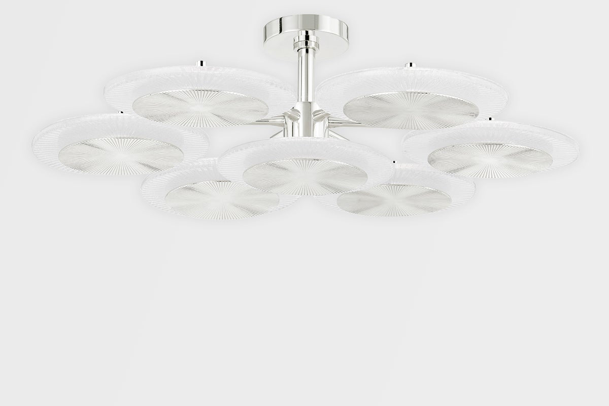 7 Light Semi Flush