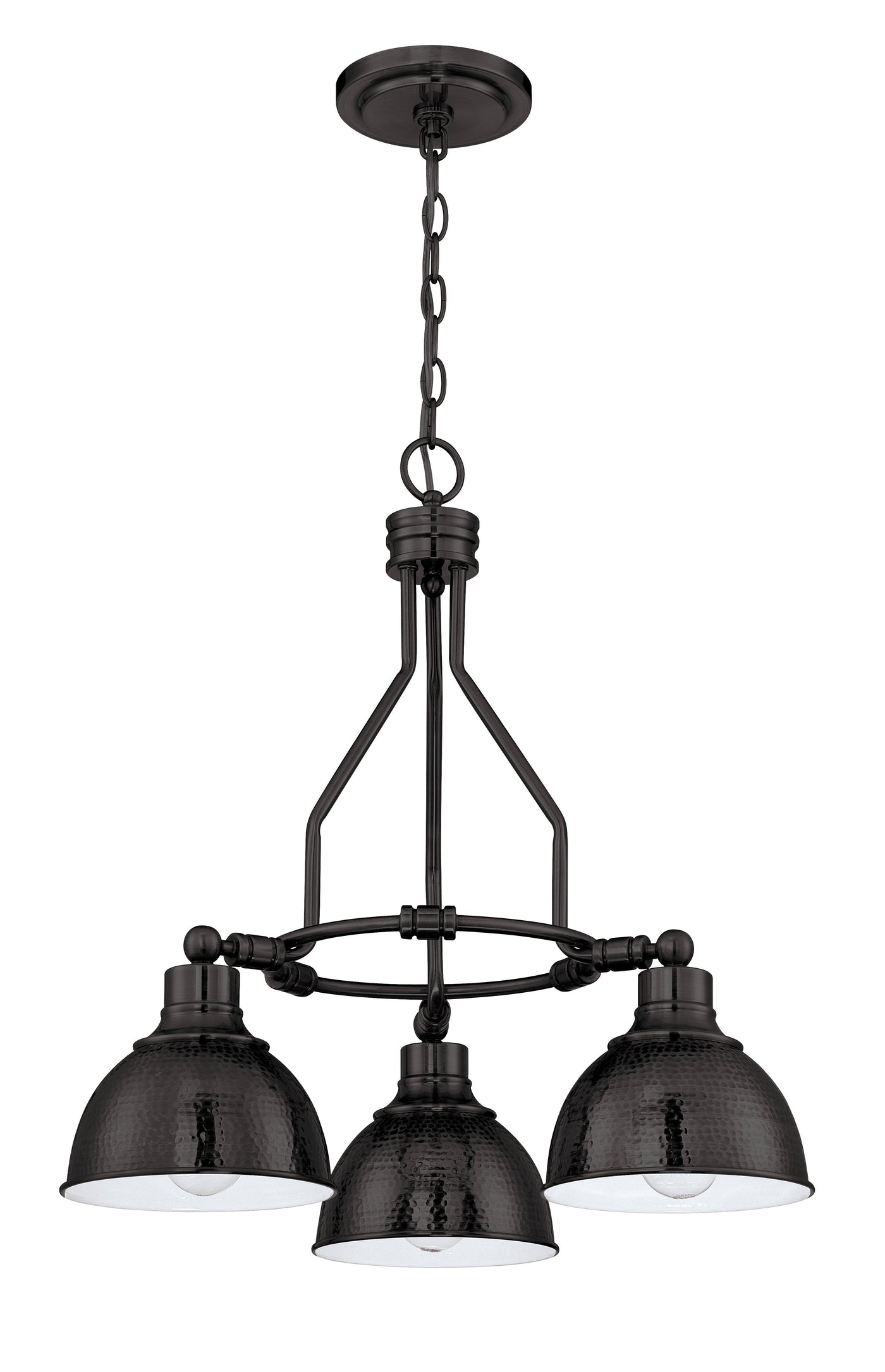 ##Antique Hardware## Timarron 3 Light Down Chandelier in Aged Bronze Brushed