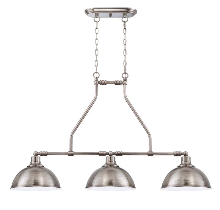 ##Antique Hardware## Timarron 3 Light Island in Antique Nickel