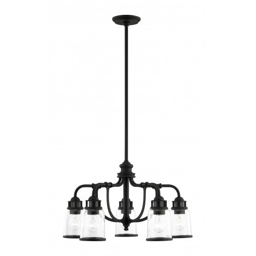 Antique Hardware 5 Light Black Chandelier Chandelier