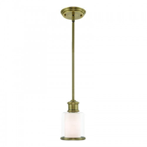 Antique Hardware 1 Light Antique Brass Single Pendant Pendant