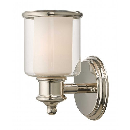 Antique Hardware 1 Light Polished Nickel Wall Sconce Wall Sconce