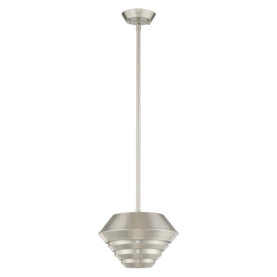 Antique Hardware 1 Light Brushed Nickel Single Pendant Pendant