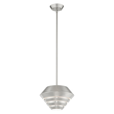 Antique Hardware 1 Light Brushed Nickel Single Pendant Pendant