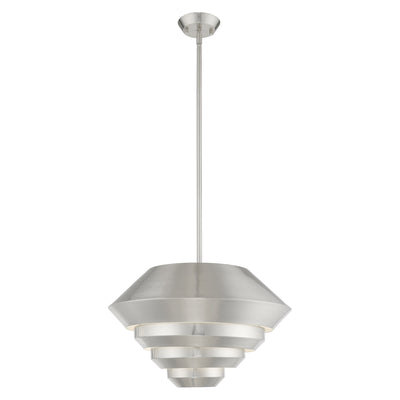 Antique Hardware 1 Light Brushed Nickel Single Pendant Pendant