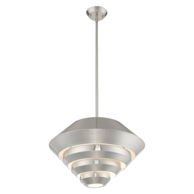 Antique Hardware 1 Light Brushed Nickel Single Pendant Pendant