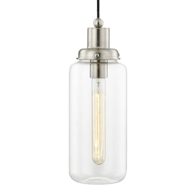 Antique Hardware 1 Light Brushed Nickel Single Pendant Pendant