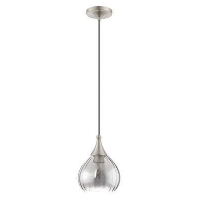 Antique Hardware 1 Light Brushed Nickel Single Pendant Pendant