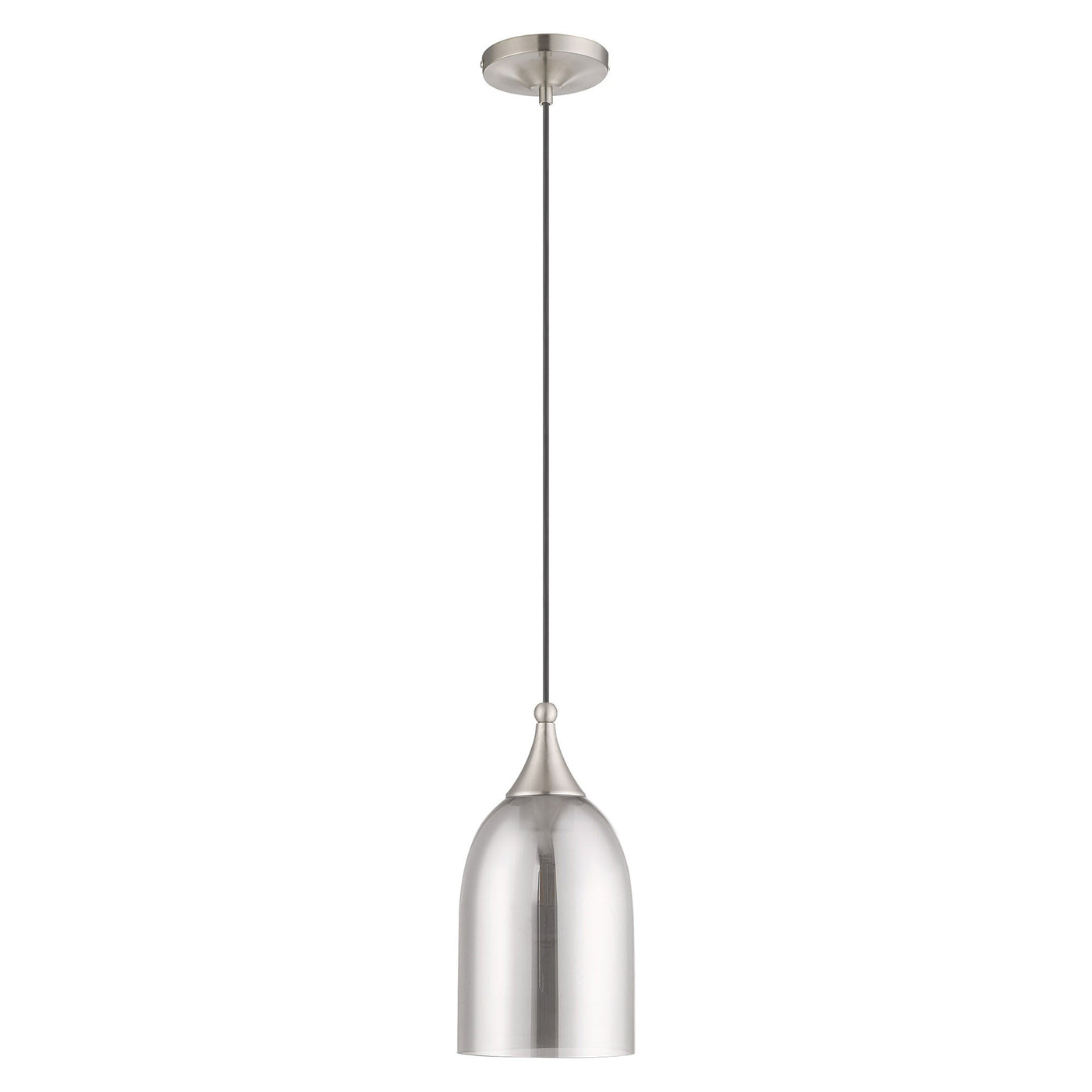 Antique Hardware 1 Light Brushed Nickel Single Pendant Pendant