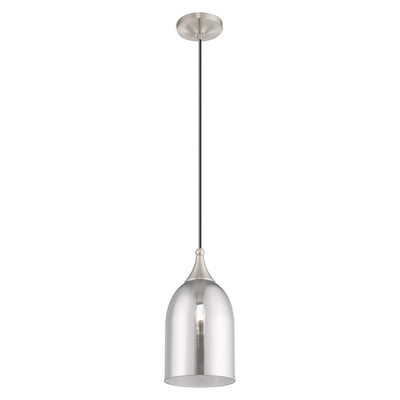 Antique Hardware 1 Light Brushed Nickel Single Pendant Pendant