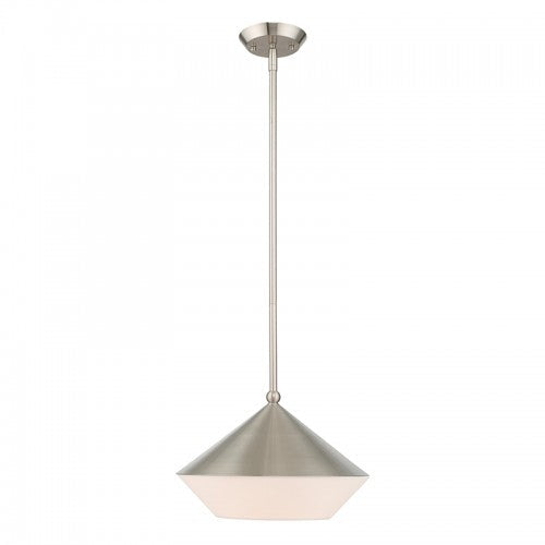 Antique Hardware 1 Light Brushed Nickel Single Pendant Pendant